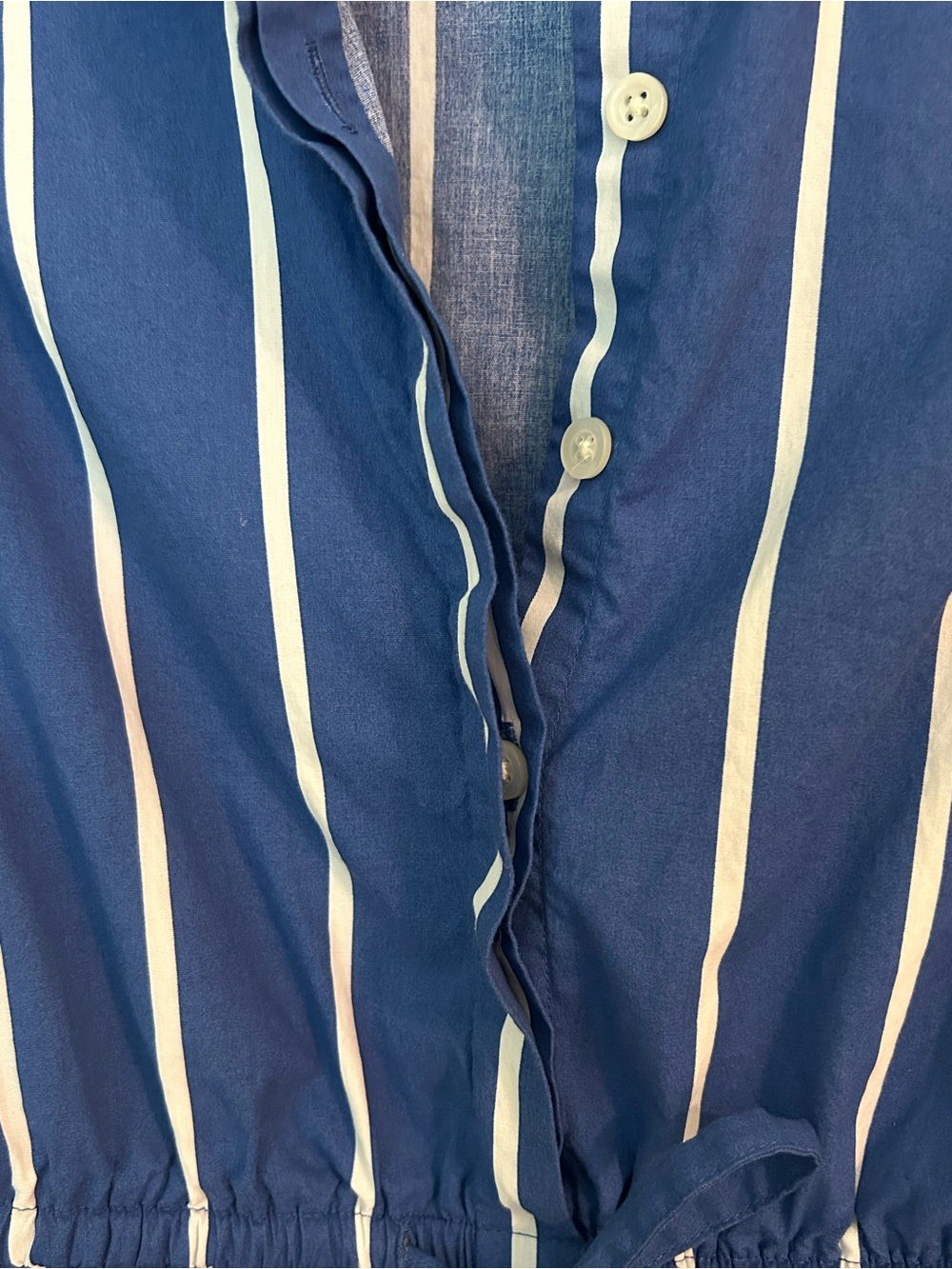 J. Crew Short-Sleeved Striped, Tie-Waist Mini Dress - Picture 7 of 8